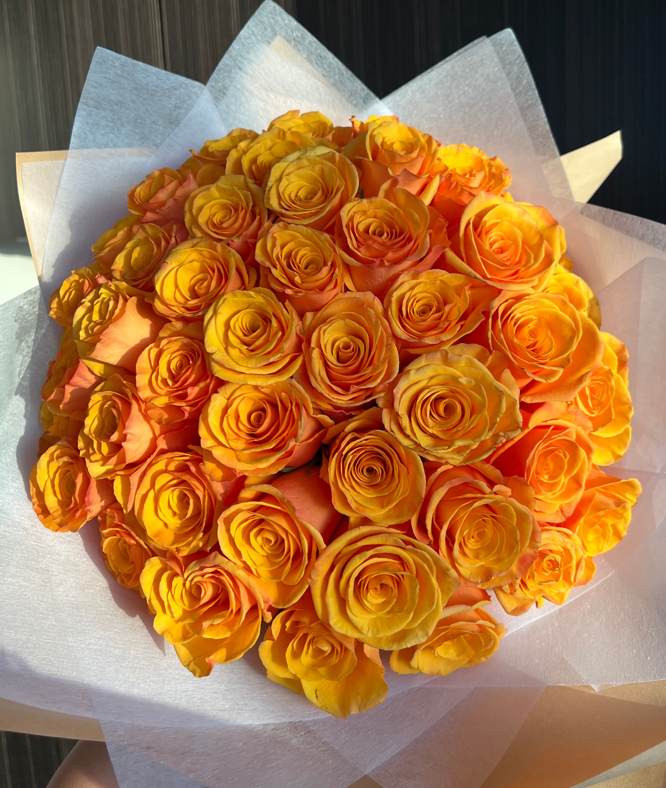 Hand Tied Bouquet: Explorer Roses